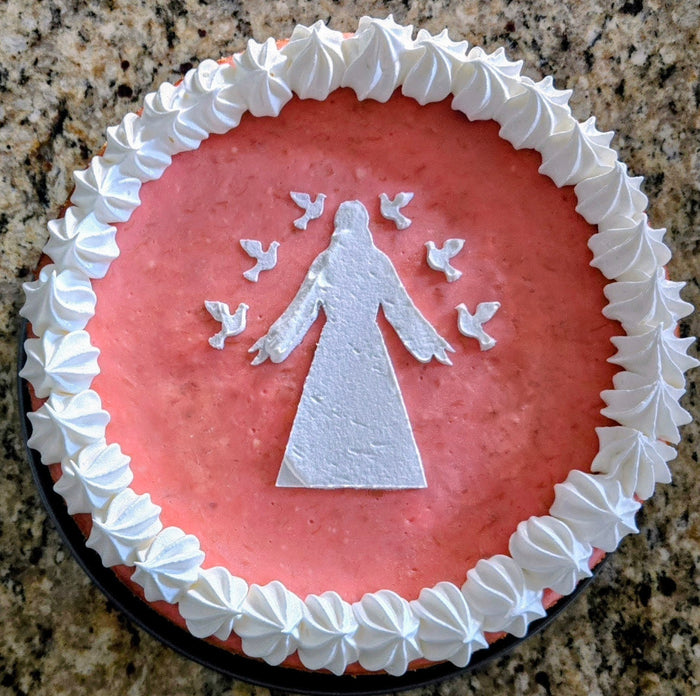 Rhubarb Swirl Cheesecake